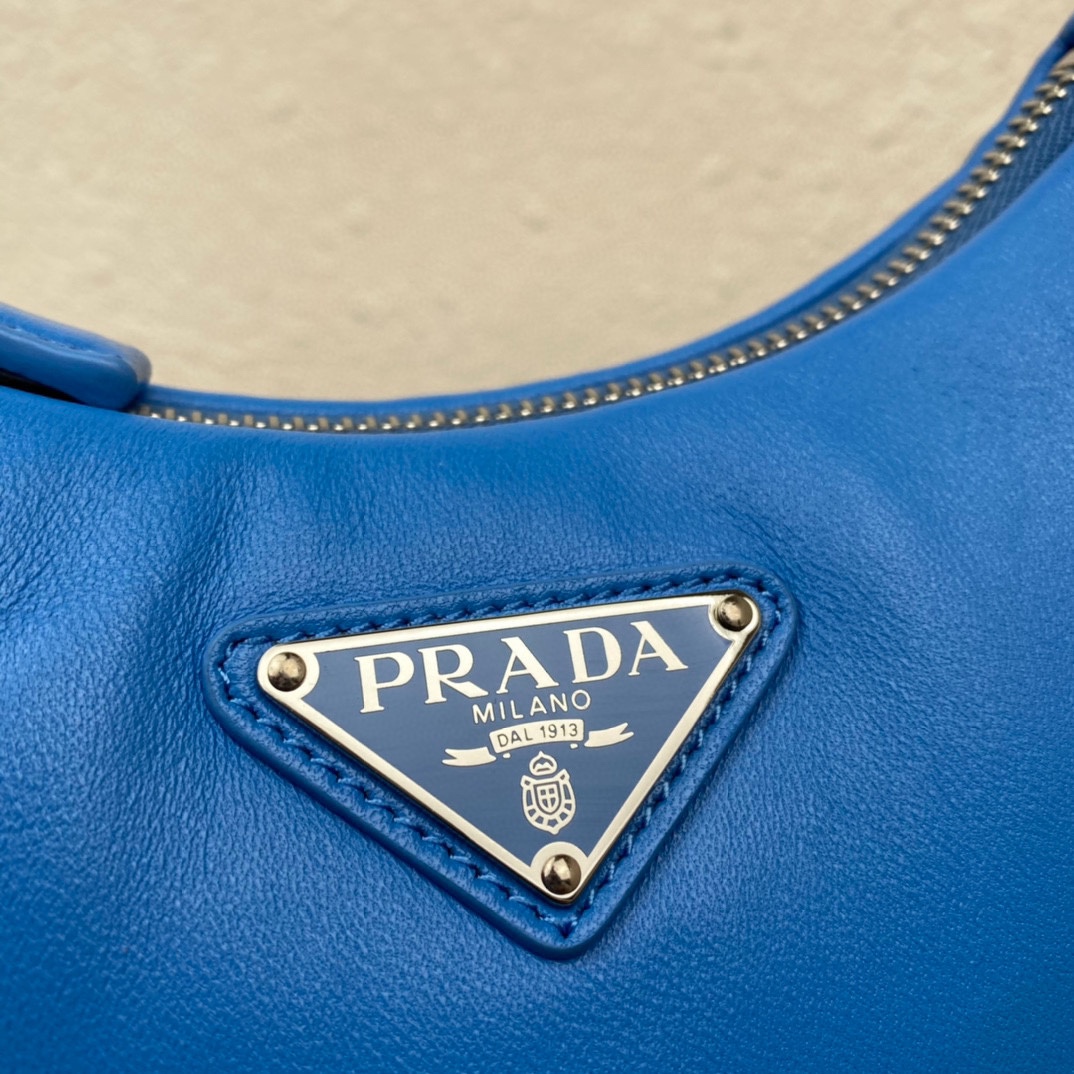 Prada Padded Nappa Leather Re Edition 2005 Shoulder Bag Light Blue 1BH204